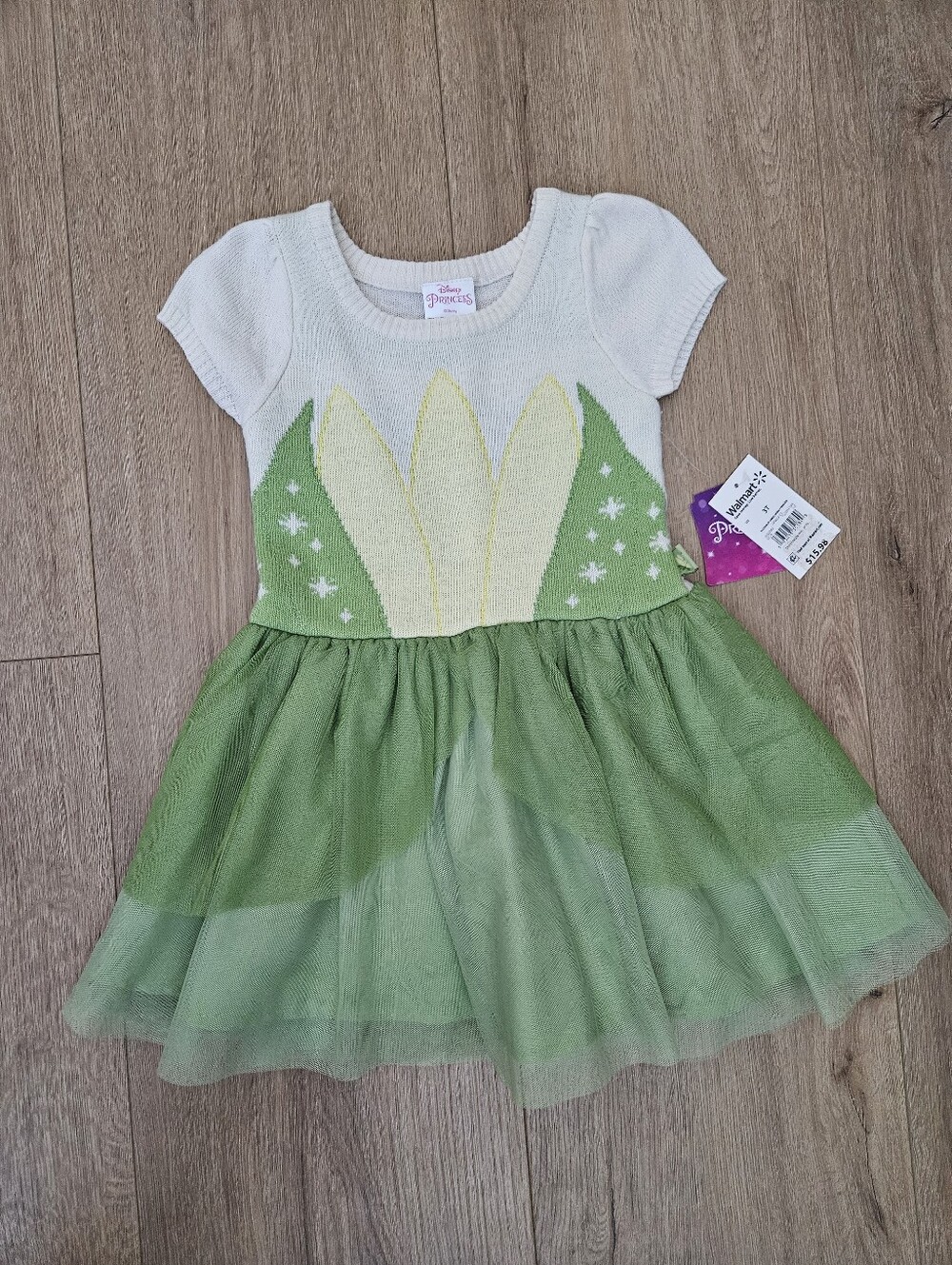 New With Tags Disney Princess Tiana Sweater Dress Size 3T